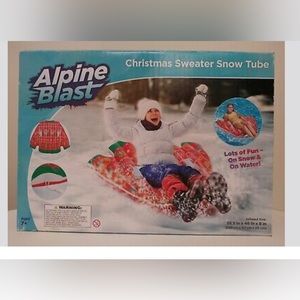 🎁 ALPINE BLAST CHRISTMAS SWEATER SNOW/WATER FUN TUBE - NOS UNOPENED BOX.